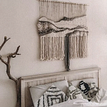 Панно Современный Гобелен ручная работа Туманное Утро варинант исполнения - 3 | Loft Concept в Уфе