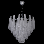 Люстра с подвесками из рифленного стекла в форме капель Textured Glass Chandelier варинант исполнения - 17 | Loft Concept в Уфе