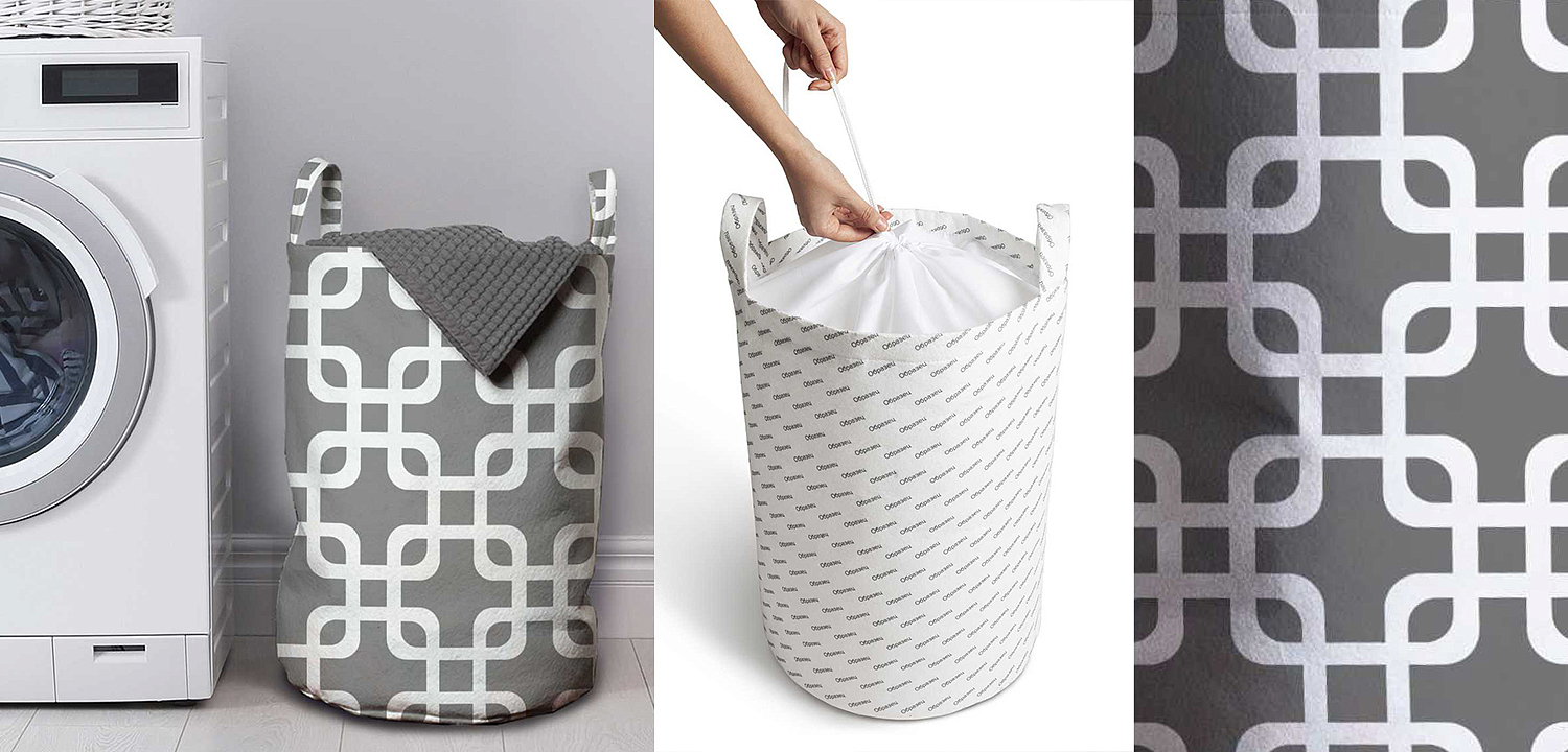 Корзина Squares on Gray Basket Корзина Squares on Gray Basket - Loft-Concept в Уфе