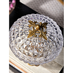 Конфетница из прозрачного рельефного стекла Eden Garden варинант исполнения - 7 | Loft Concept в Уфе