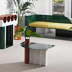 Дизайнерский журнальный стол с рельефным основанием Dutynor варинант исполнения - 4 | Loft Concept в Уфе