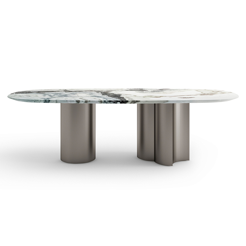 Стол обеденный мраморный с колоннами Marble Column Table  в Уфе | Loft Concept 