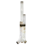 Торшер геометрический с тремя мраморными плафонами Marble Tripod варинант исполнения - 1 | Loft Concept в Уфе