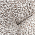 Кресло вращающееся круглой формы из серого шенилла Favorite Vacation Place варинант исполнения - 1 | Loft Concept в Уфе