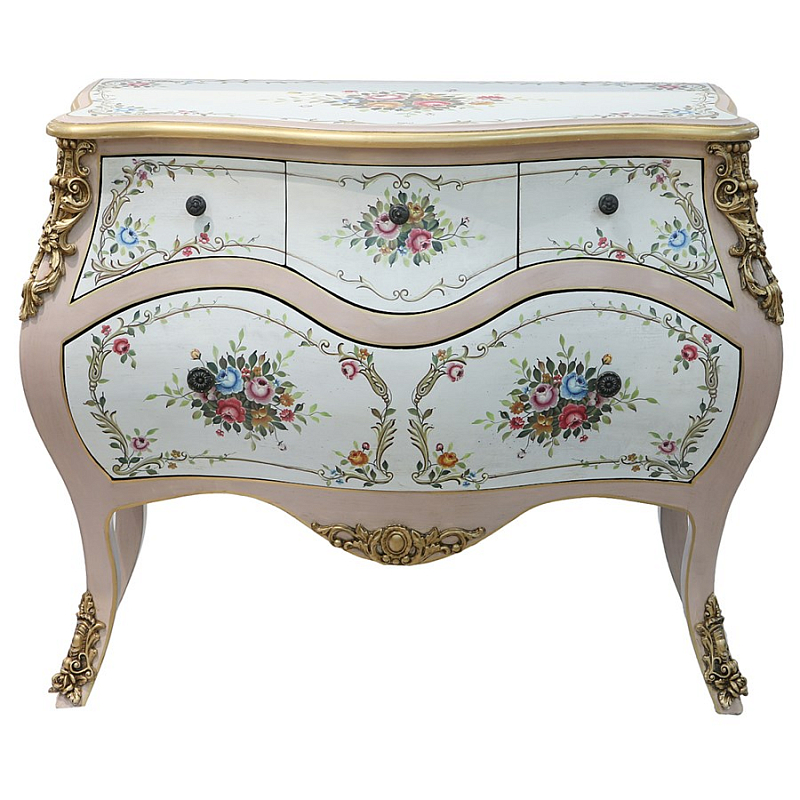 Комод Rococo Reminder Белый Золотой в Уфе | Loft Concept 