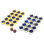 Нарды настольные из натурального камня лазурит и долерит Backgammon from Stone варинант исполнения - 11 | Loft Concept в Уфе