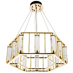 Люстра в форме шестиугольника с хрустальным декором Agace Crystal Chandelier варинант исполнения - 3 | Loft Concept в Уфе