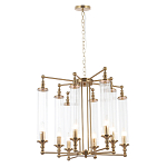 Люстра с 8-ю прозрачными цилиндрическими плафонами Jeanette варинант исполнения - 8 | Loft Concept в Уфе