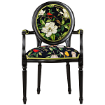 Стул с подлокотниками из натурального бука с изображением птиц и цветов Blooming Birds варинант исполнения - 1 | Loft Concept в Уфе