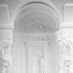 Встраиваемый в стену гипсовый светильник под покраску с колоннами и арками в античном стиле Antiquity Athena варинант исполнения - 10 | Loft Concept в Уфе