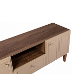 ТВ-тумба бежевая из массива бука с 2-мя дверками и ящиком Wenge Light варинант исполнения - 2 | Loft Concept в Уфе