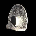 Бра из текстурированного прозрачного стекла с изогнутым краем Textured Glass  варинант исполнения - 1 | Loft Concept в Уфе