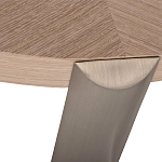 Столик журнальный с низкой круглой столешницей Wood Grain варинант исполнения - 2 | Loft Concept в Уфе