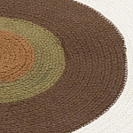 Ковер круглый из хлопка с контрастным узором Bullseye 150 варинант исполнения - 3 | Loft Concept в Уфе