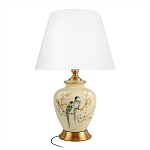 Настольная лампа бежевая с изображением птиц Slip Away варинант исполнения - 1 | Loft Concept в Уфе