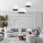 Подвесной светильник с круглым рельефным абажуром Sergey Makhno варинант исполнения - 6 | Loft Concept в Уфе