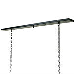 Люстра прямоугольная с 4-мя прозрачными цилиндрическими плафонами  Stamped Cylinders варинант исполнения - 2 | Loft Concept в Уфе