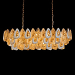 Люстра овальная с многослойными белыми и прозрачными подвесками Character Chandelier варинант исполнения - 2 | Loft Concept в Уфе