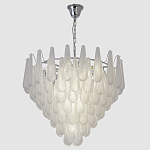 Люстра с подвесками из рифленного стекла в форме капель Textured Glass Chandelier варинант исполнения - 11 | Loft Concept в Уфе