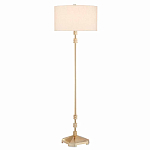 Торшер с абажуром в форме цилиндра на золотистом каркасе Floor lamp Amanda варинант исполнения - 2 | Loft Concept в Уфе