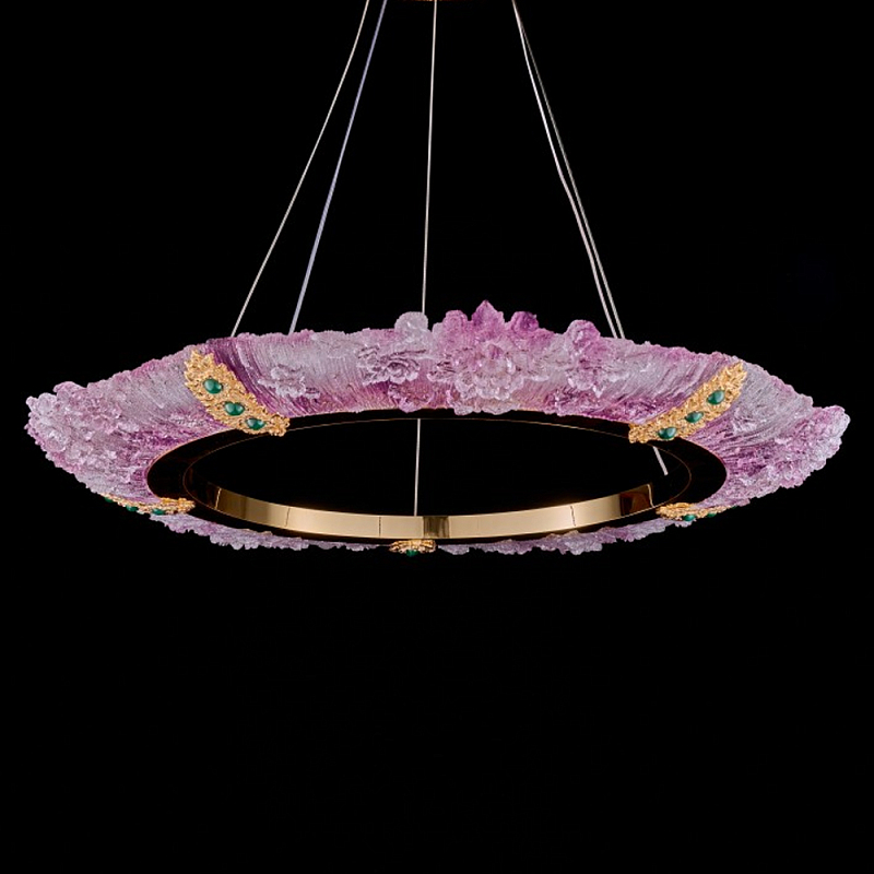 Люстра в форме кольца розовая Warm Pink Light Золотой Розовый Люстра в форме кольца розовая Warm Pink Light Золотой Розовый в Уфе | Loft Concept