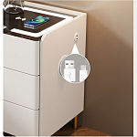 Умная прикроватная тумбочка c зарядкой для телефона Smart Furniture варинант исполнения - 3 | Loft Concept в Уфе