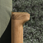 Дизайнерское уличное кресло из массива дерева с плетеной спинкой PALINFRASCA Armchair варинант исполнения - 5 | Loft Concept в Уфе