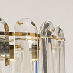 Люстра многоярусная с овальными прозрачными подвесками 36 см Harmonica варинант исполнения - 7 | Loft Concept в Уфе