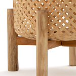 Кашпо на ножках из бамбука Bamboo Decor варинант исполнения - 3 | Loft Concept в Уфе