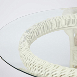 Комплект обеденный из ротанга Eloise grand white варинант исполнения - 13 | Loft Concept в Уфе