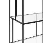 Стеллаж из металла и стекла Menzie Metal Rack варинант исполнения - 3 | Loft Concept в Уфе