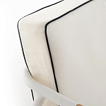 Садовый 2-х местный диван с подлокотниками из тика White варинант исполнения - 7 | Loft Concept в Уфе