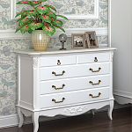 Комод белый из массива бука в стиле прованс White Provence варинант исполнения - 4 | Loft Concept в Уфе