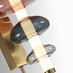 Бра с плафоном из разноцветного стекла Glass Peonies варинант исполнения - 1 | Loft Concept в Уфе