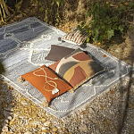 Подушка декоративная с геометрическим узором и плетенными вставками Divine Abstractions варинант исполнения - 5 | Loft Concept в Уфе