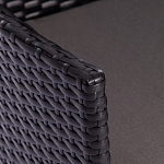 Обеденный комплект из искуственного ротанга Vintara черный варинант исполнения - 5 | Loft Concept в Уфе