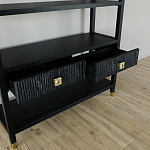 Стеллаж с двумя ящиками Elsa Dreams Black варинант исполнения - 3 | Loft Concept в Уфе