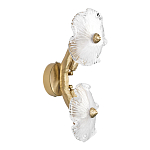 Бра с ветвистыми бронзовыми элементами и стеклянными рифлеными дисками Textured Glass Bra варинант исполнения - 4 | Loft Concept в Уфе