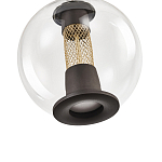 Подвесной светильник с плафоном в форме шара Inner Gleam Orb black  варинант исполнения - 3 | Loft Concept в Уфе