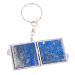 Зеркало брелок складное двухстороннее из натурального камня Лазурит Stone Mirrors варинант исполнения - 6 | Loft Concept в Уфе