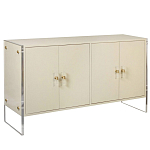 Комод бежевый на прозрачных боковых ножках Stingray Beige Dresser варинант исполнения - 1 | Loft Concept в Уфе