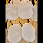 Люстра с овальными подвесками из натурального камня Spatial Composition варинант исполнения - 4 | Loft Concept в Уфе