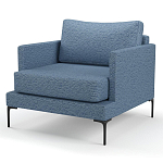 Мебельная ткань Шенилл голубой цвет 138 см T4-26 варинант исполнения - 5 | Loft Concept в Уфе