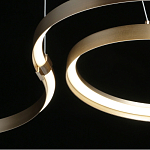 Люстра подвесная светодиодная в виде волнообразной ленты Ribbon Vortex варинант исполнения - 19 | Loft Concept в Уфе