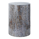 Столик с инкрустацией с перламутровым узором Dominic Black варинант исполнения - 1 | Loft Concept в Уфе