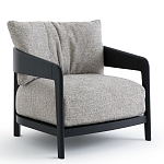 Кресло с каркасом из массива ясеня Deniaud Ash Grey Armchair варинант исполнения - 7 | Loft Concept в Уфе