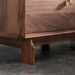 Прикроватный деревянный столик с ящиками Moon Walnut Furniture варинант исполнения - 4 | Loft Concept в Уфе