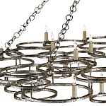 Люстра фигурная многоярусная из круглых элементов Round Metal Element варинант исполнения - 1 | Loft Concept в Уфе