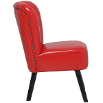 Кресло с обивкой из эко-кожи Harper Armchair Red варинант исполнения - 3 | Loft Concept в Уфе