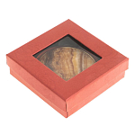 Зеркало карманное складное круглое из натурального камня Оникс в подарочной упаковке Gold Stone Mirrors варинант исполнения - 4 | Loft Concept в Уфе